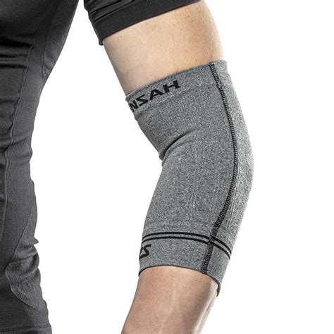 zensah compression elbow sleeve grey