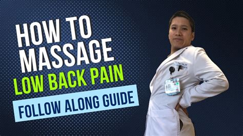 How To Massage For Low Back Pain Youtube