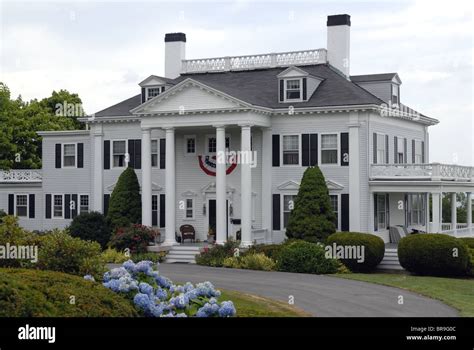 An Historic House In Plymouth Massachusetts Stock Photo Alamy