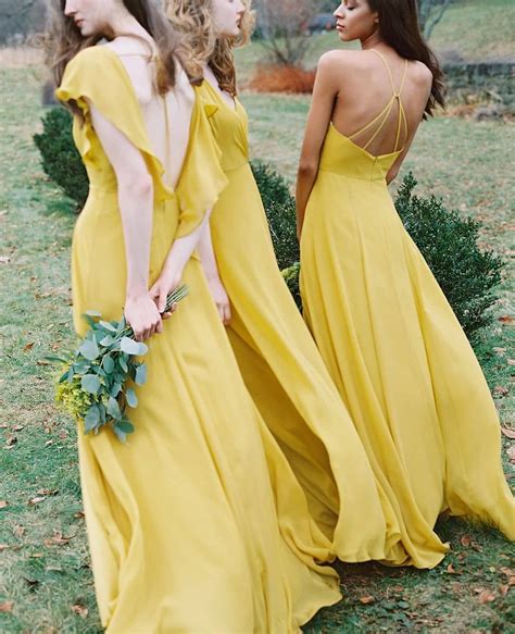 Wedding Dream On Instagram “these Mustard Yellow Dresses By Jennyyoonyc Made Perfect