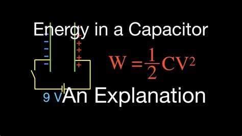 Capacitors 7 Of 9 Energy Stored In A Capacitor An Explanation Youtube