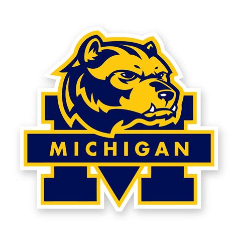 Michigan Wolverines Mascot Precision Cut Decal Sticker