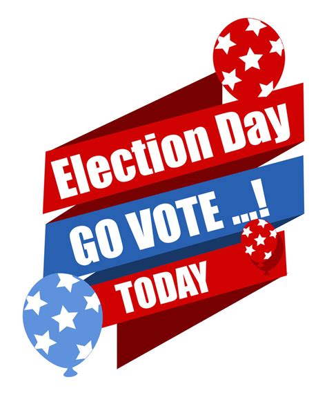 Election Day Go Vote Today Vector Illustration Royalty Free Stock Image