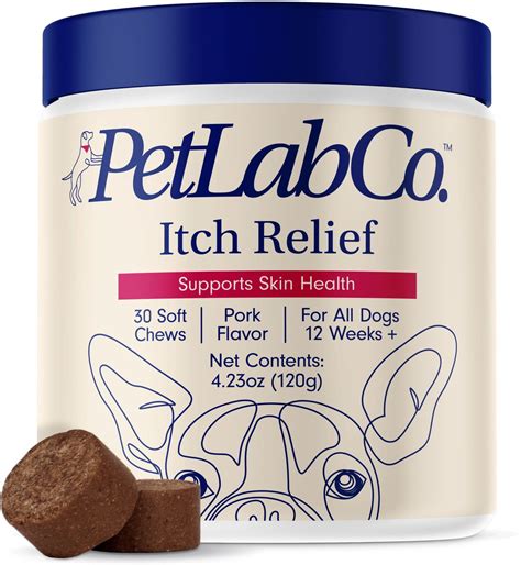 Pet Lab Co Itch Relief Pork Flavor Dog Supplement 30 Count