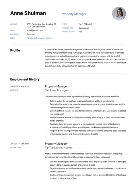 A property development manager is one individual who works towards the development of business processes of a you need to recall all your experiences and enlist the job duties assigned to you. Property Manager Resume & Writing Guide | +18 Templates | 2020