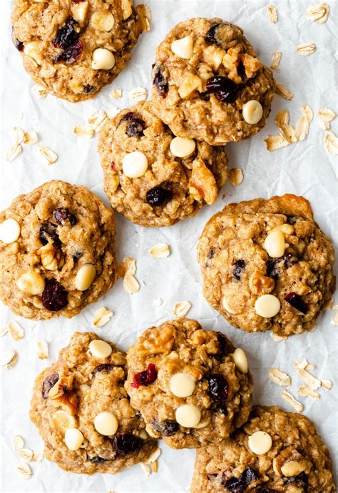 Cranberry White Chocolate Oatmeal Cookies With Walnuts Daisybeet