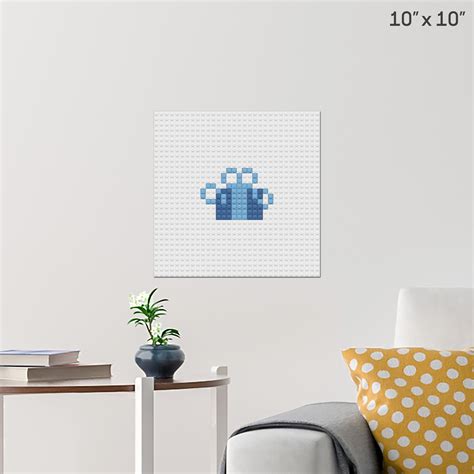 T Pixel Art Wall Poster Build Your Own With Bricks Brik