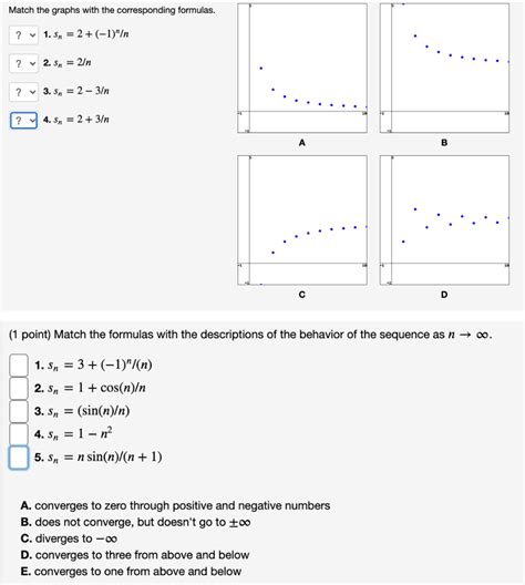 Solved Match The Graphs With The Corresponding Formulas Chegg Com