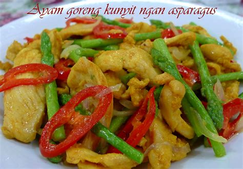 Ayam goreng kunyit (turmeric fried chicken) ingredients 12 (about 840 grams) chicken wings 2 tbsp lime juice 1 1/4 tsp sea. Ibu Sham: Ayam goreng kunyit ngan asparagus