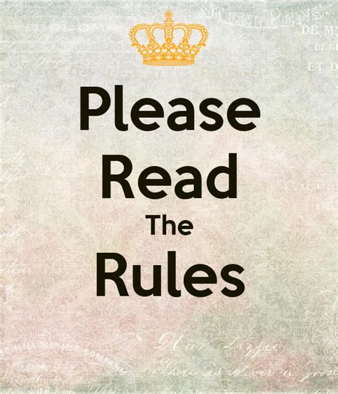 Please Read The Rules Poster Gayle Keep Calm O Matic