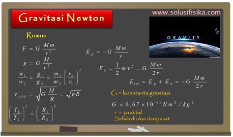 Pembahasan Soal Gravitasi Newton Solusi Fisika