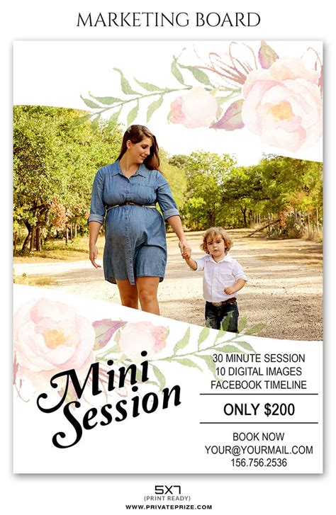 Mothers Day Mini Session Flyer Template 2 For Photographers