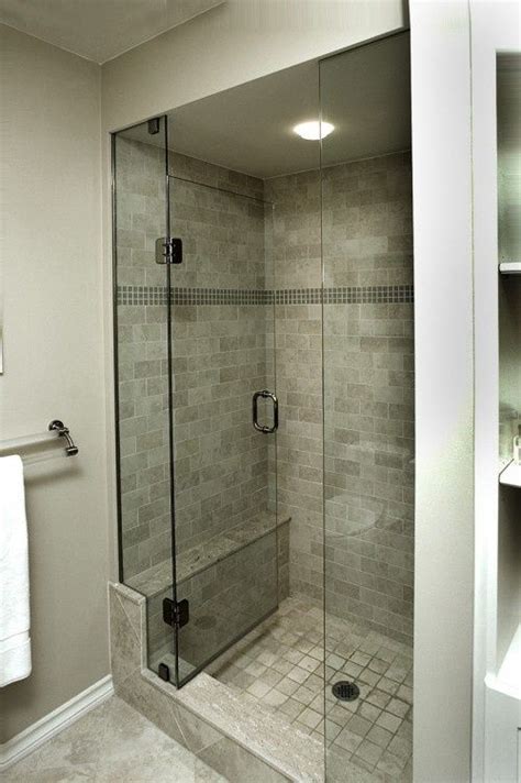 H frameless corner hinged shower enclosure with glass shelves premium 3/8 in. Shower stalls, Stalls and Small bathrooms on Pinterest