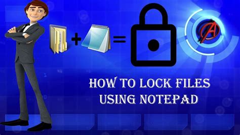 How To Lock Files Without Any Software Using Notepad Latest Youtube