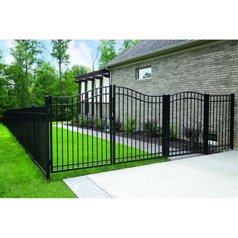 Wayside State Line Of Aluminum Fence 4 Ft Georgia Arched Metal Gate