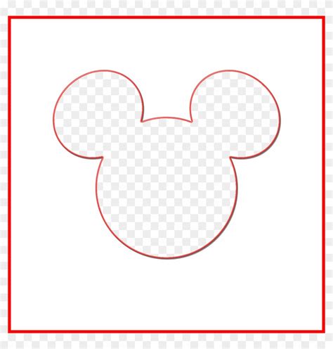 Download Mickey Head Outline Png 512951 - Minnie Mouse Silhouette Svg Free, Transparent Png - 1630x1630 ...