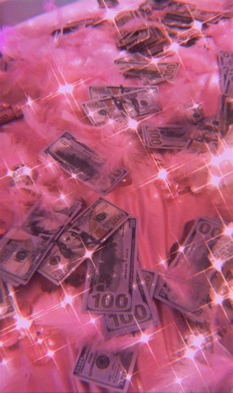 Pink Baddie Wallpapers Gun And Money Cash Baddie Badb Money Pink