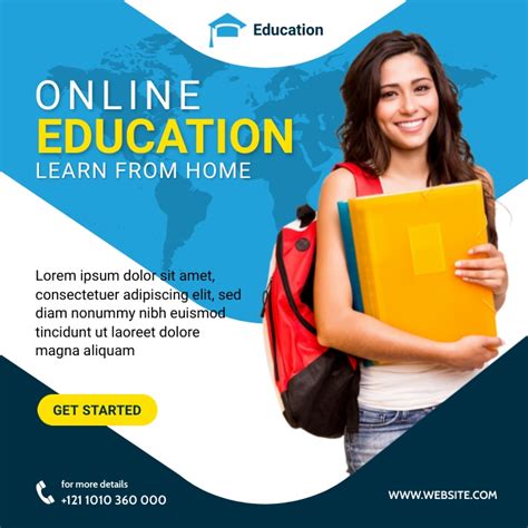 Online Education Banner Ad Template Postermywall