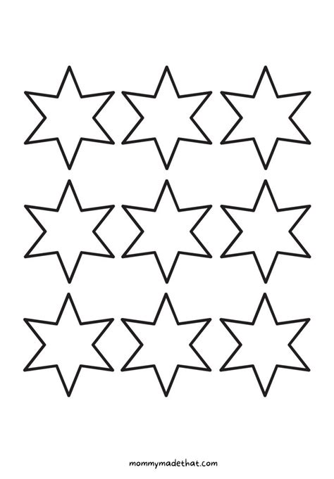 Free Printable Star Templates Giant List Of Shapes And Sizes