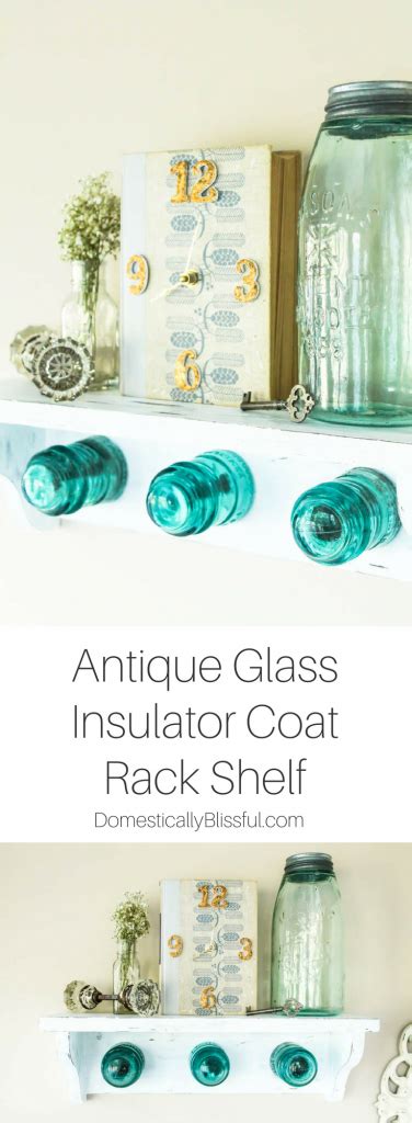 Antique Glass Insulator Coat Rack Shelf Glass Insulators Antique