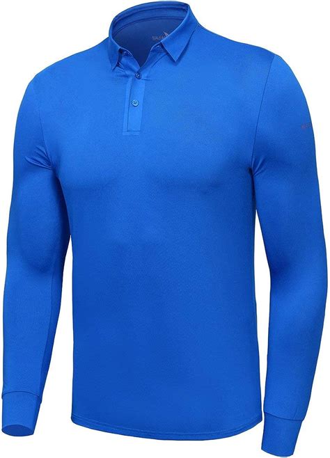 Baleaf Evo Mens Golf Polo Cool Long Sleeve Shirt Upf 50 Quick Dry