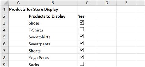 How To Create A Checklist In Microsoft Excel