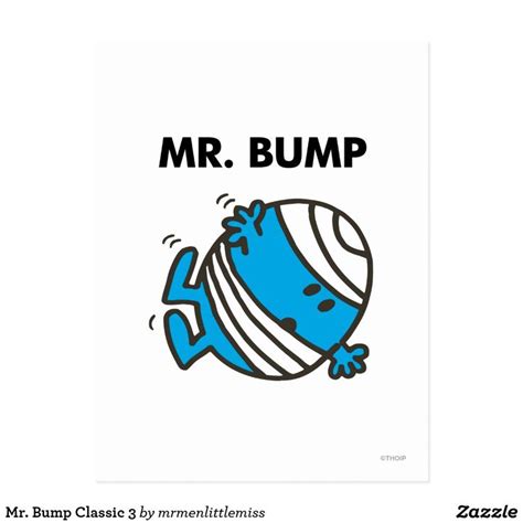 Mr Bump Classic 3 Postcard Mr Bump Mr Mr Men Costumes