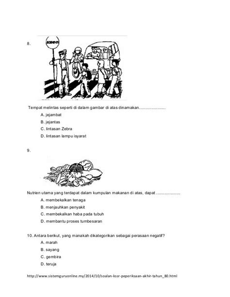 Documents similar to kertas ujian pendidikan jasmani tahun 3 kssr. Kertas Ujian Pendidikan Jasmani & Kesihatan Tahun 5 ...