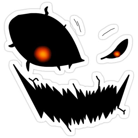 Scary Pumpkin Face Version 2 Stickers By Shadowdesigns Redbubble