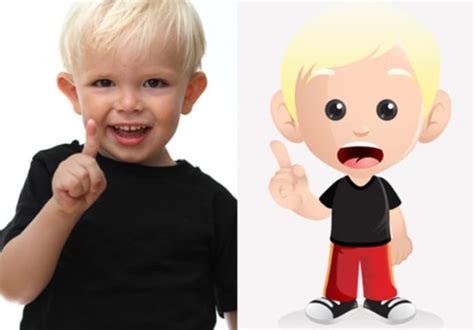 Even children can draw draw without restriction and free of charge via the online editors. Turn your kid into a cartoon mascot by Logoloco