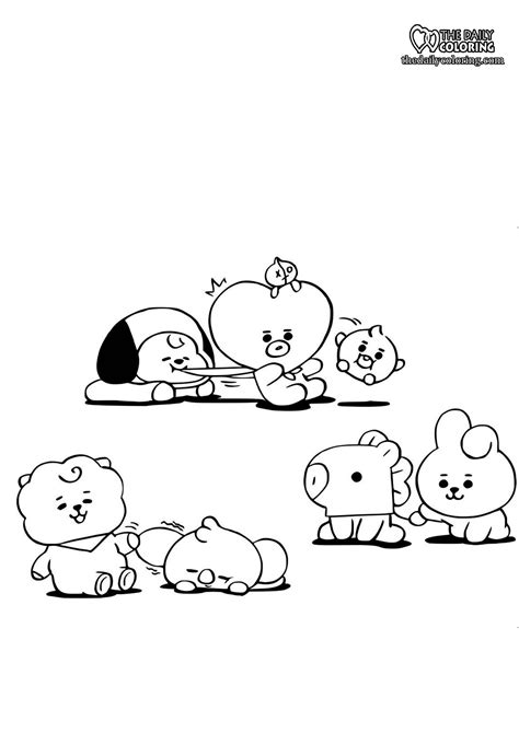 48 Bts Bt21 Coloring Pages Free Coloring Pages Printable