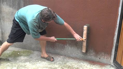 Maybe you would like to learn more about one of these? Painting Cement Walls With Clay Slip Part 1 of 2 - YouTube