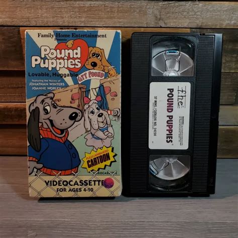 POUND PUPPIES VHS Lovable Huggable Videocassette S Animated Cartoon Tape PicClick