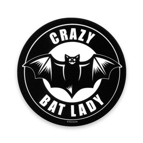 Crazy Bat Lady Sticker Deadrockers