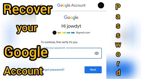 How To Recover Your Google Account Forgot Password Or Hacked Youtube