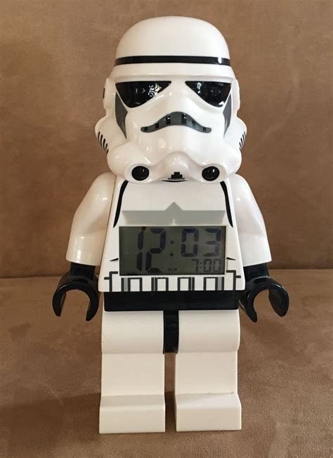 Lego Stormtrooper Alarm Clock Digital Display White Star Wars