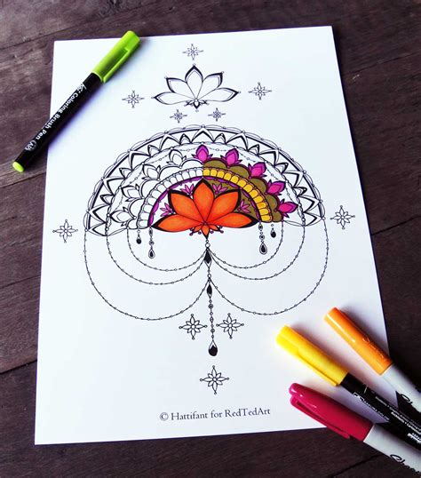 Do you prefer mandalas , doodles , or zentangle drawings ? Mandala Therapy - Coloring Pages - Hattifant