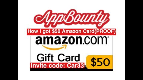 Free $15 amazon credit when you buy a $50 gift card (if you qualify), with promo code giftcard2021, amazon.com. AppBounty - How I got $50 Amazon gift card (PROOF) My ...