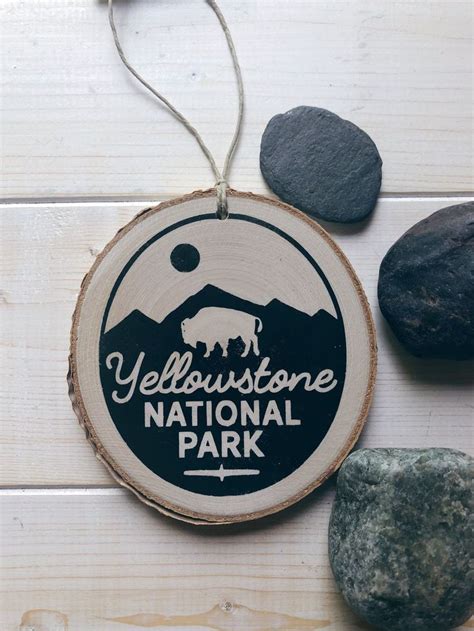 Yellowstone Ornament Yellowstone National Park Hand Painted Etsy
