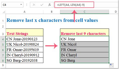 How To Remove First Last X Characters Or Certain Position Characters