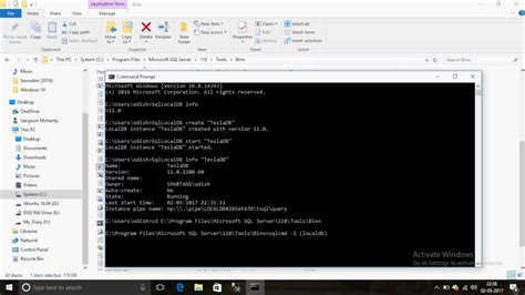 Create A Localdb In Sql Server Youtube