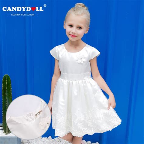 Candydoll 2017 Children Girls Dresses Summer Fashion Embroidered Cute