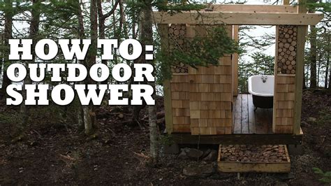 How To Make An Outdoor Shower Youtube