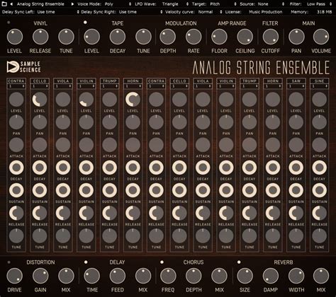 Analog String Ensemble by SampleScience - String Ensemble Plugin VST