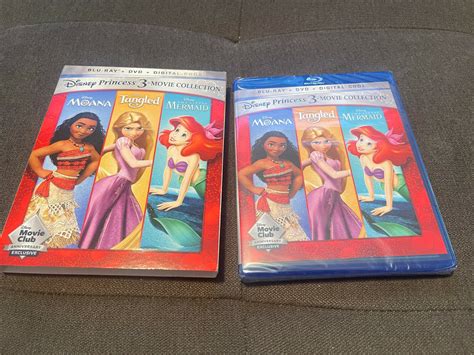 Mavin Disney Princess 3 Movie Collection Blu Ray Dvd Moana Tangled