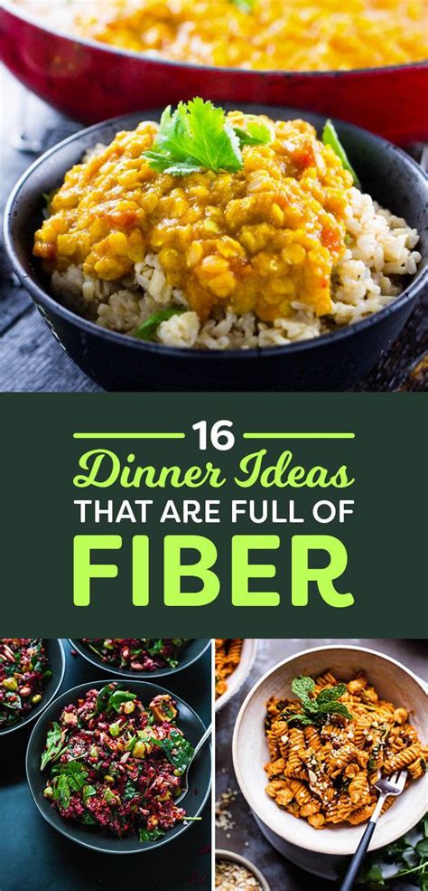 A high fibre diet will help to reduce the risk of health problems ranging from constipation and piles to heart disease and cancer. 16 High-Fiber Dinners That Are Actually Delicious AF | High fiber dinner, High fiber meal plan ...