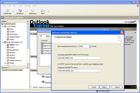 Accessing Your Email Using Outlook Express