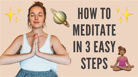 how to meditate for beginners 3 easy steps youtube