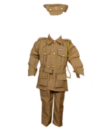 Ad Policeman Fancy Dress Kids Indian Police Man Costume