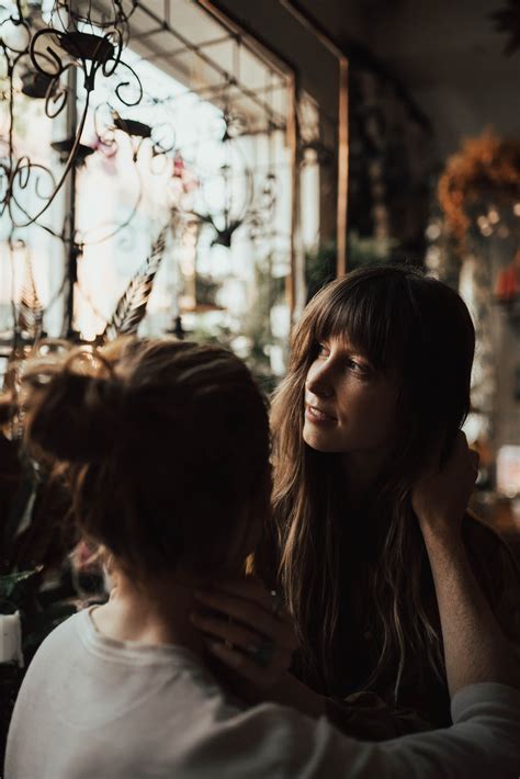 Couple Session In Floral Shop Moody And Romantic Session In Casual Outfits For Engagement